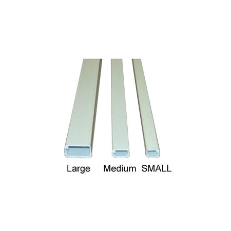 Electriduct Small Latching Cable Raceway (375 Series)- 5ft- Black- 20 Pack SR-CASE-375-5-BK